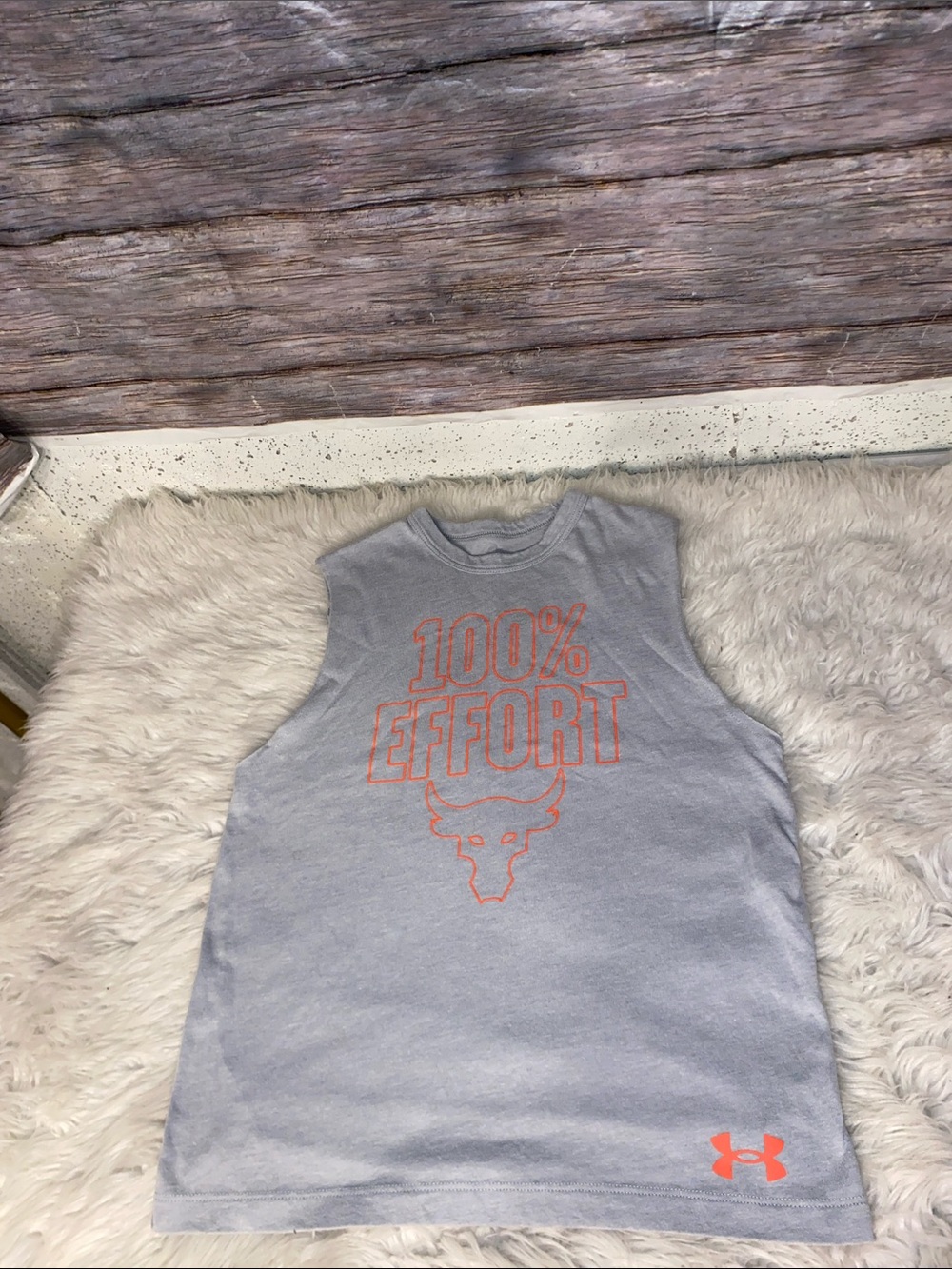 Under Armour Gray '100% EFFORT' Graphic Tank Top